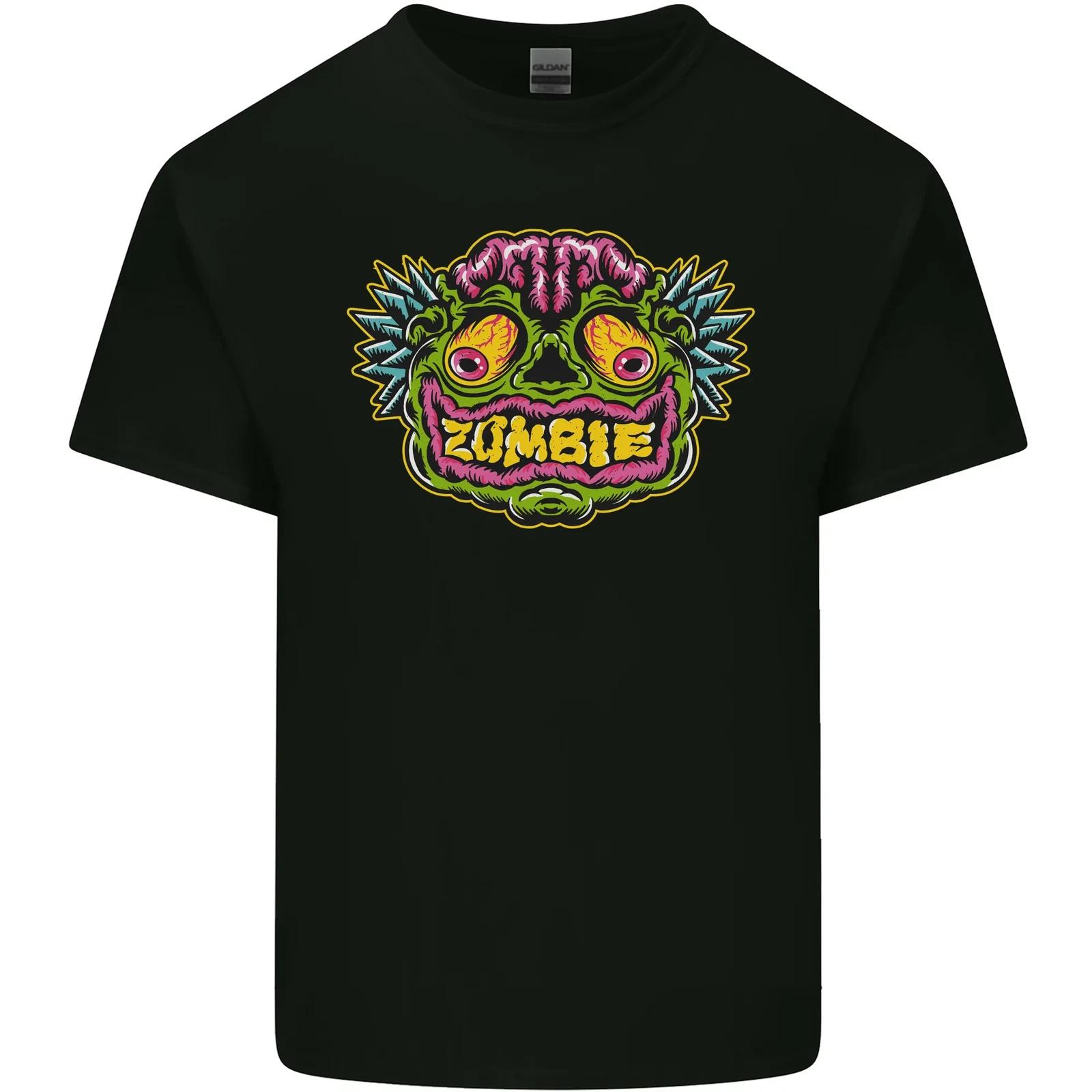 Halloween Zombie Face Kids T-Shirt Childrens M