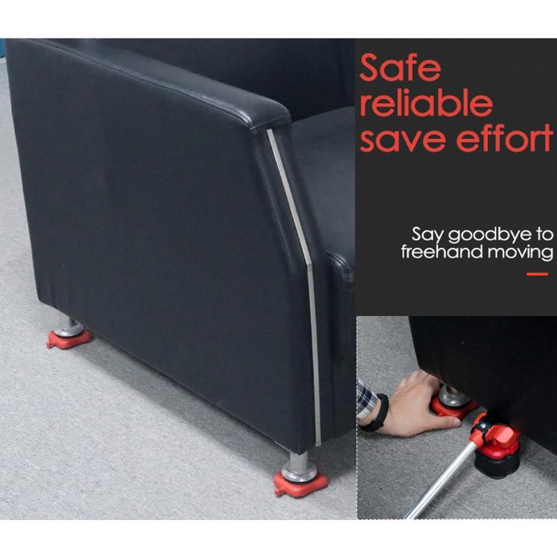 Heavy Duty Furniture Lifter with 4 Sliders for Safe Moving Appliance Roller Suitable for Sofas Couches Refrigerators