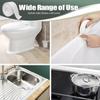 New White Waterproof Tape For Shower Toilet And Kitchen Caulking Strip Wall Edge Protector Shower Tile Sealer Adhesive 3.2m*3.8c