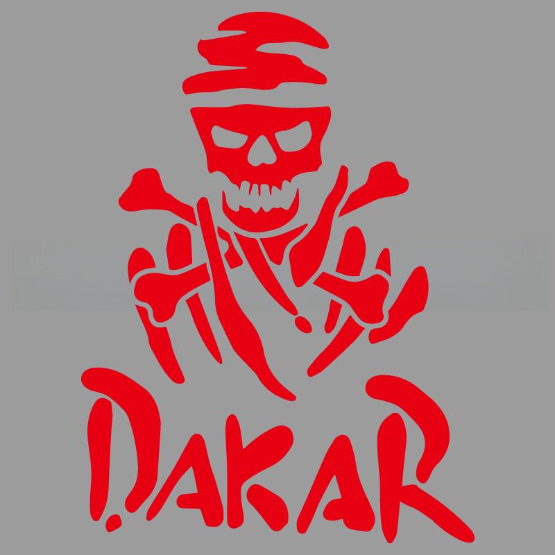 Çizgi film hayranları ve sevenler için havalı kuru kafa çerçevesi Dakar yaratıcı&komik çıkartmalar, araba kamyon motosikletler ve dizüstü bilgisayarlar için yüksek kalite