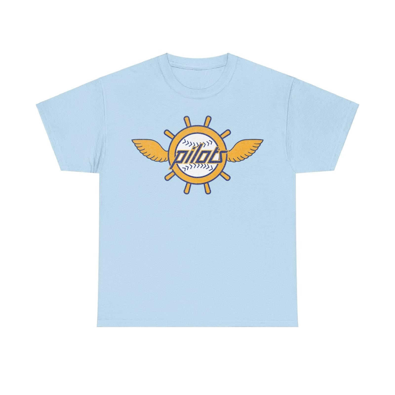 Seattle Pilots Gold Logo Nostalgic Retro Baseball Team T-shirt S разноцветный