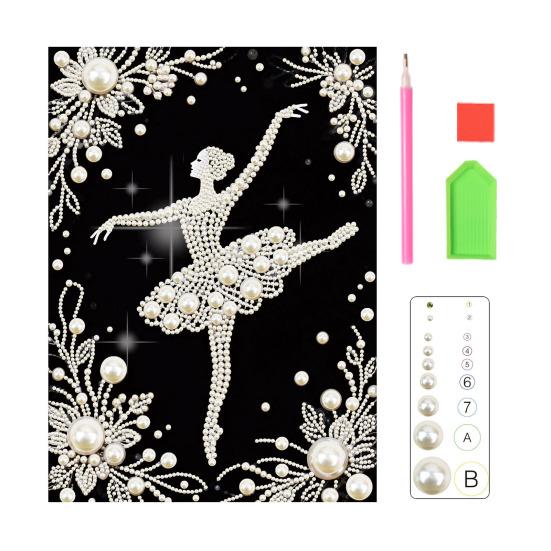 DIY Parel Schilderen Kit 3D Kunstparel Ambacht Bloemen Fee Balerina Ontwerpen Muurkunst Ambachtskit voor Volwassenen Huis Woonkamer Slaapkamer Decoratie