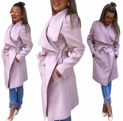 Plus Size Waterfall Maxi Xxxxl 44-52 Długi Płaszcz