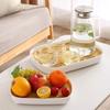 Kitchen Organizer Cup Drain Tray Double Layer Dish Tea Tray Water Drain Racks  Vegetable
