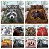 Animal Printing Duvet Cover Suit Lovely Bedding Cover Suit Lion Pattern Bed Clothes Boys Girls Single Size Quilt Cover
