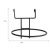 Iron Art Material Railing Flower Pot Hanger Space-saving Sturdy Structure Hanging Basket Holder Easy Installation