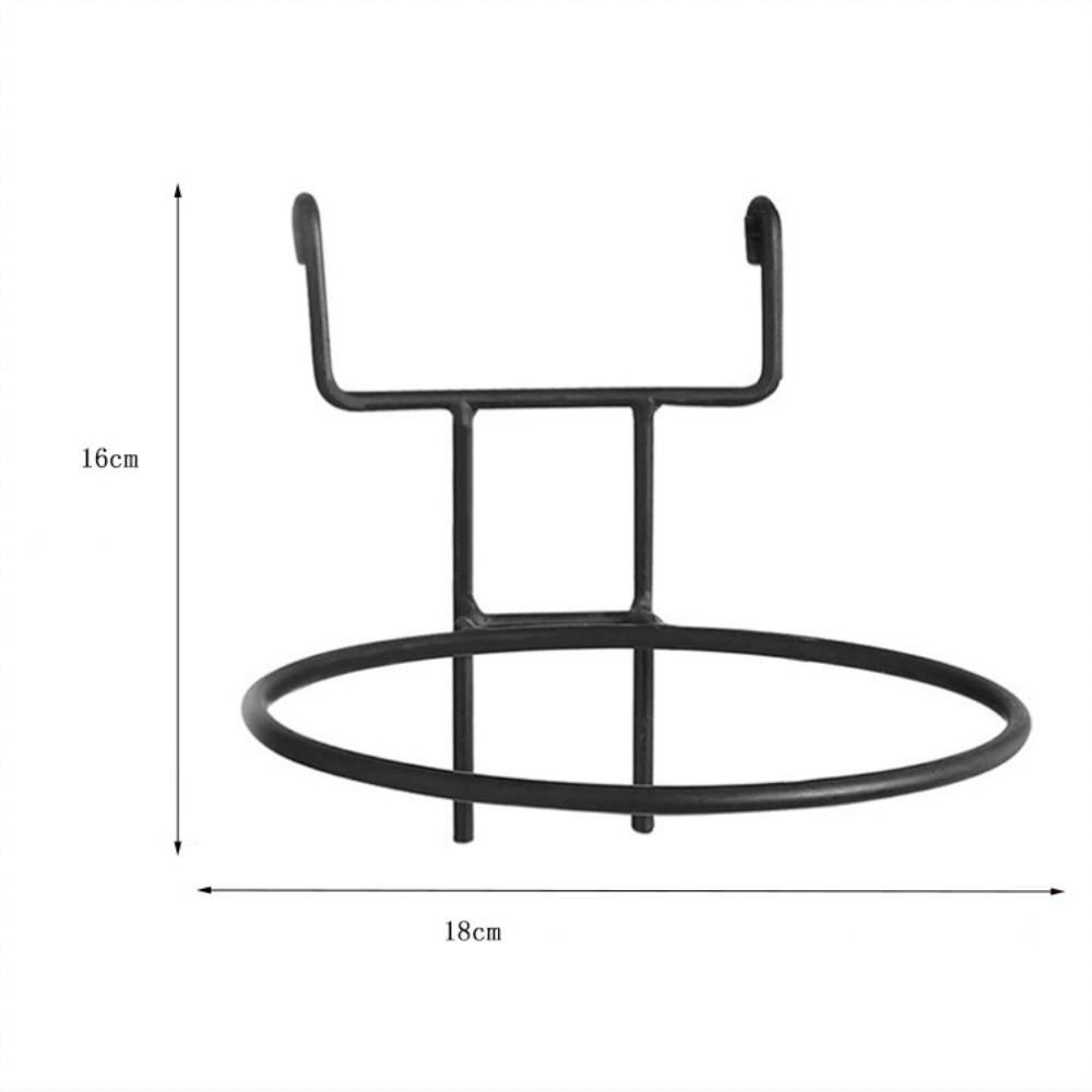 Iron Art Material Railing Flower Pot Hanger Space-saving Sturdy Structure Hanging Basket Holder Easy Installation