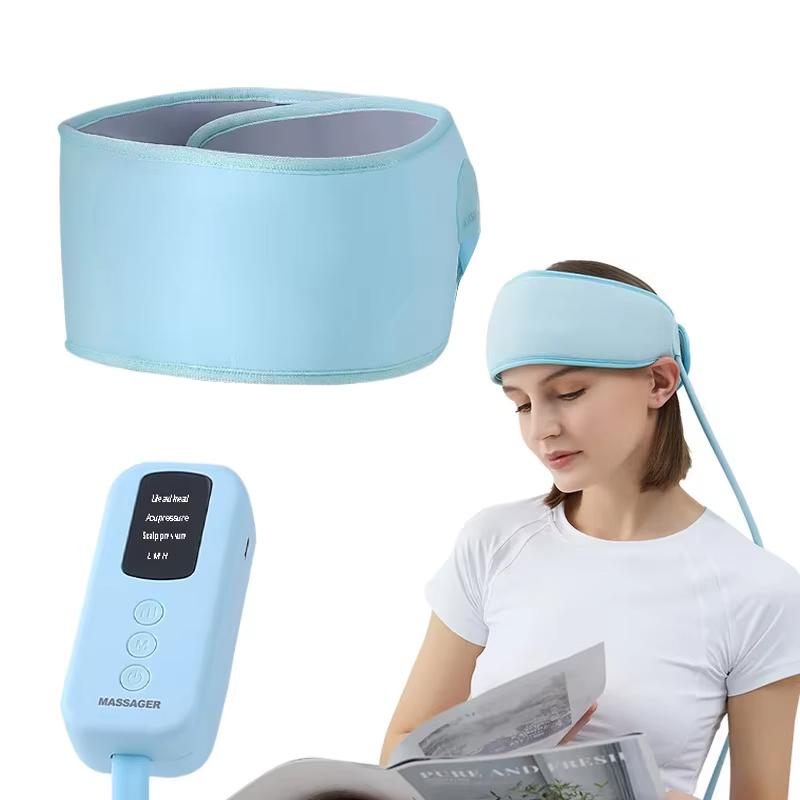 Electric Head Massager with Airbag Pressure Heating 360 Degree Wrapping Scalp Massager for Deep Relaxation and Stress Relief