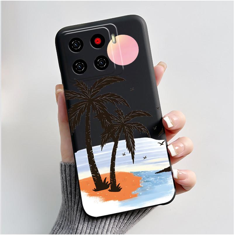 Cute Cartoon Case For ZTE Blade A56 Z2473 Nubia A56 Printing Shell For Blade A56 Pro Protective Cover Soft Silicone Black Casing