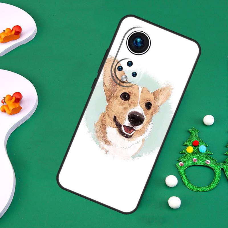 Cartoon Corgi Hund Hülle Für Honor Magic 7 Lite 6 5 50 70 90 200 Pro X9a X8a X8b X7a X6a X8 X9 X9c X9b Abdeckung