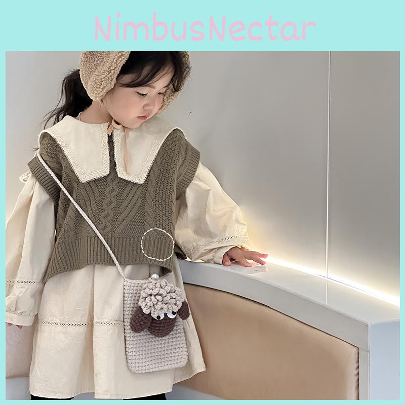 Adorable Handcrafted Knitted Mini Crossbody Bag For Kids Perfect For Outdoor Use