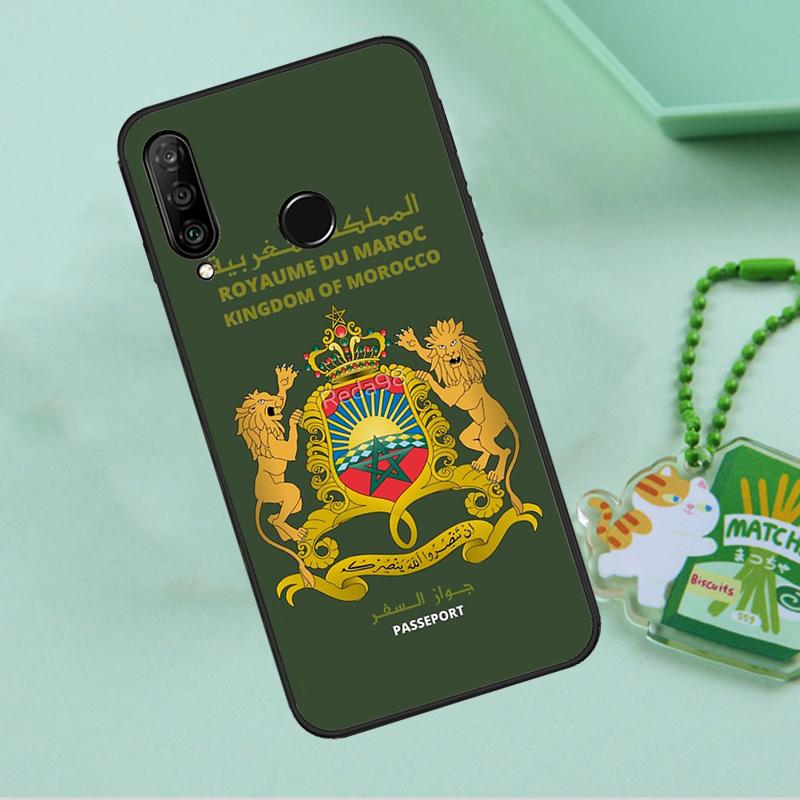 Morocco Flag Coat Of Arms For Huawei Nova 12i 12s 7i 8i 11i 9 10 SE Y90 Y60 Y70 Y72 Y61 Y91 P30 P40 Lite P60 Pro Case