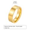 Anello Semplice Placcato Oro 18K Acciaio Inossidabile Liscio Anello di Fidanzamento Matrimonio per Coppia Impermeabile Gioiello per Dita Regalo per Uomini Donne