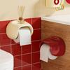 Wall Mounted Bathroom Roll Holder Plastic Toilet Paper Storage Box  Bathroom Organization Accessory