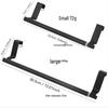 Stainless Steel Door Hooks: Towel & Storage Rack, Wall-Mounted & Punch-Free for Kitchen/Bathroom