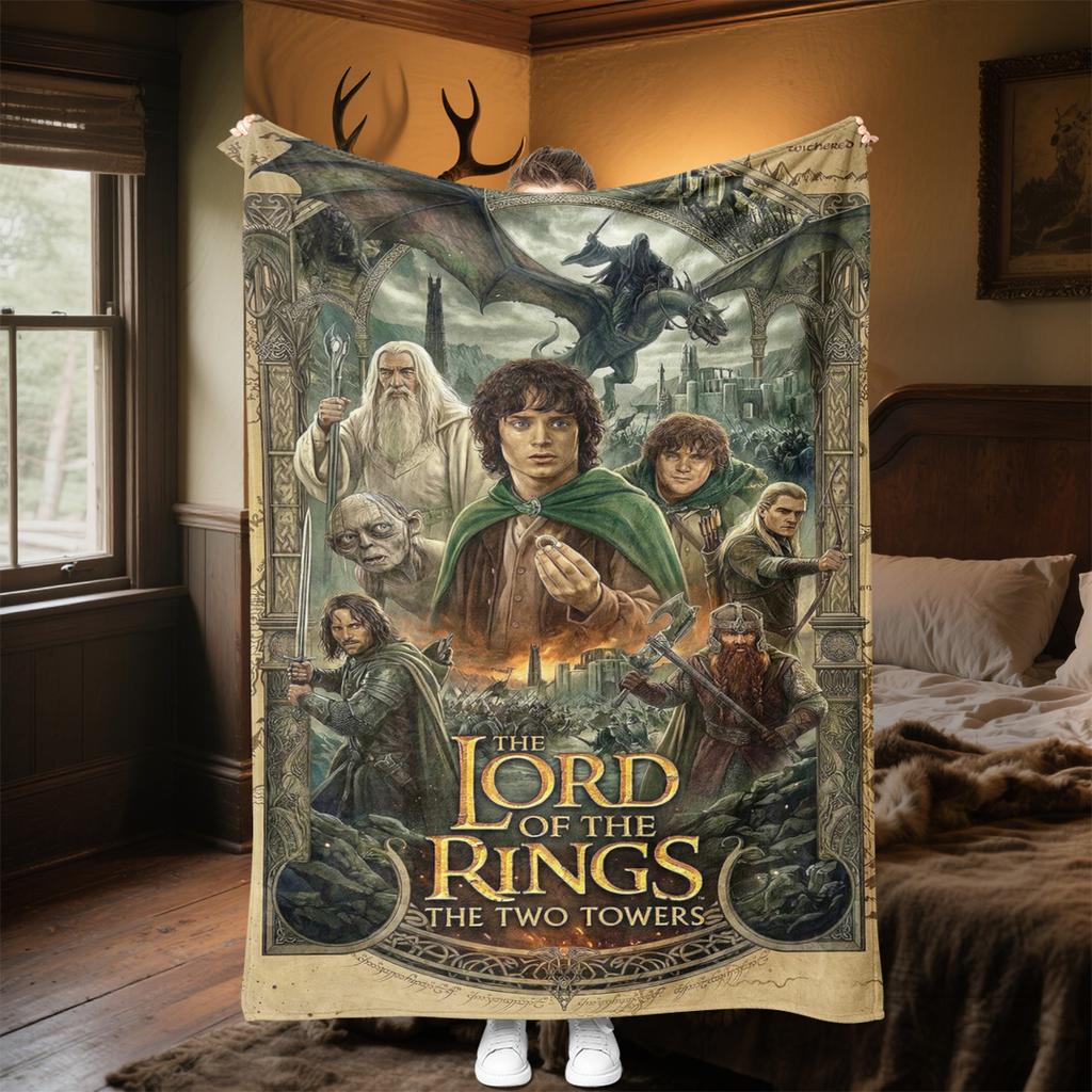 The Lord Of The Rings Throw Soft Comfortable All Seasons Blanket Perfect Gift Couch Office Nap Outdoor Travel Blanket
