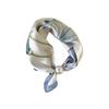 Breathable Silk Scarf Lightweight Printed Neck Scarf Elegant Pearl Buckle Scarf  Women