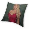 Sydney Sweeney Actress Square Pillowcase Polyester Linen Velvet Creative Zip Decor Pillow Case Sofa Seater Cushion Cover 18"
