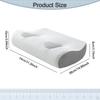 Ear Pillow with Holes for Earplugs and Headphones Neck Support Memory Foam