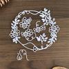 Flower Wreath Cutting Dies for Card Making Scrapbooking Carbon Steel Die Cut Templates Decorative Embossing Paper Dies