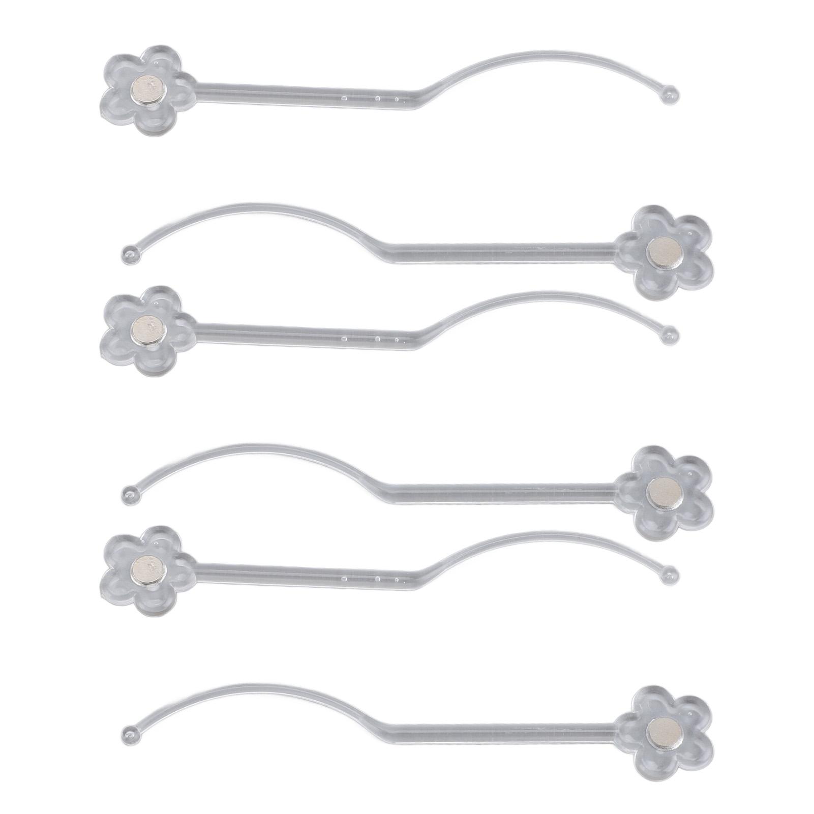 

6 шт. Палочка для демонстрации накладных ресниц с магнитной палочкой для демонстрации образцов наращенных ресниц для