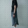 WONDER VISITOR Flanders Apron Skirt [Grey]
