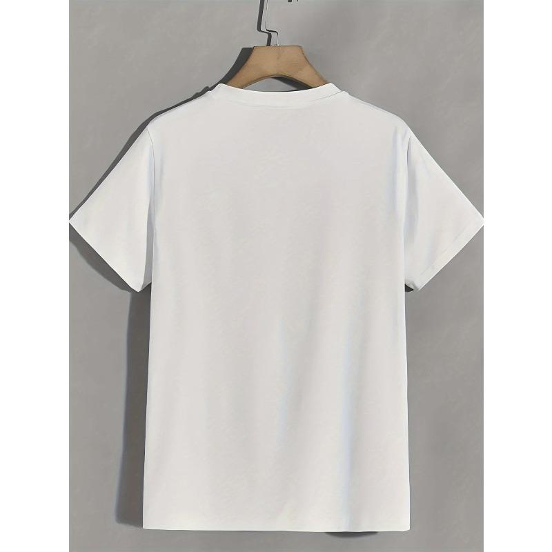 Men'S Drum Graphic T-Shirt - Loose Fit Casual Tee with Drum Set Print, All-Season Everyday for Music Lovers & Drummers - Top