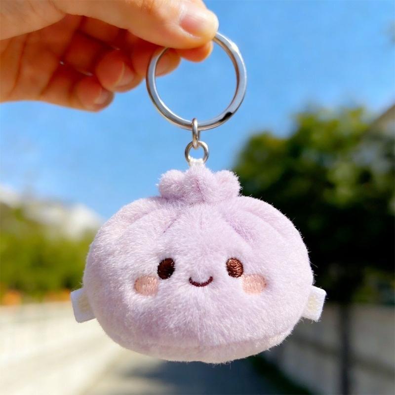 Soft Bun Squishy Plush Toy Keychain for Relaxing Stress Relief and Enjoyment