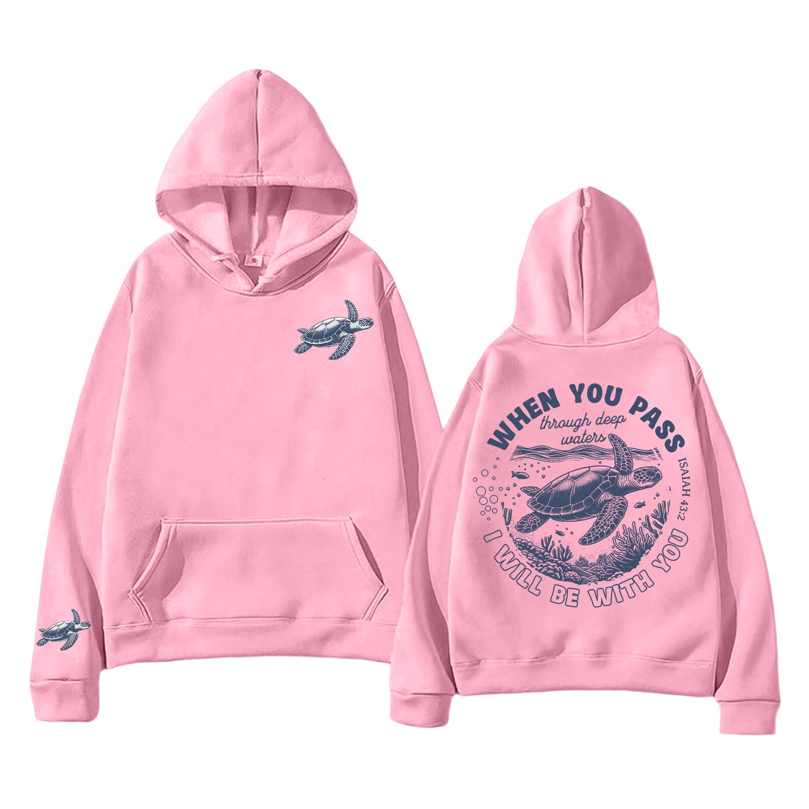 

Унисекс Легкий Худи-Пуловер С Длинным Рукавом, Карманами И Принтом L розовый