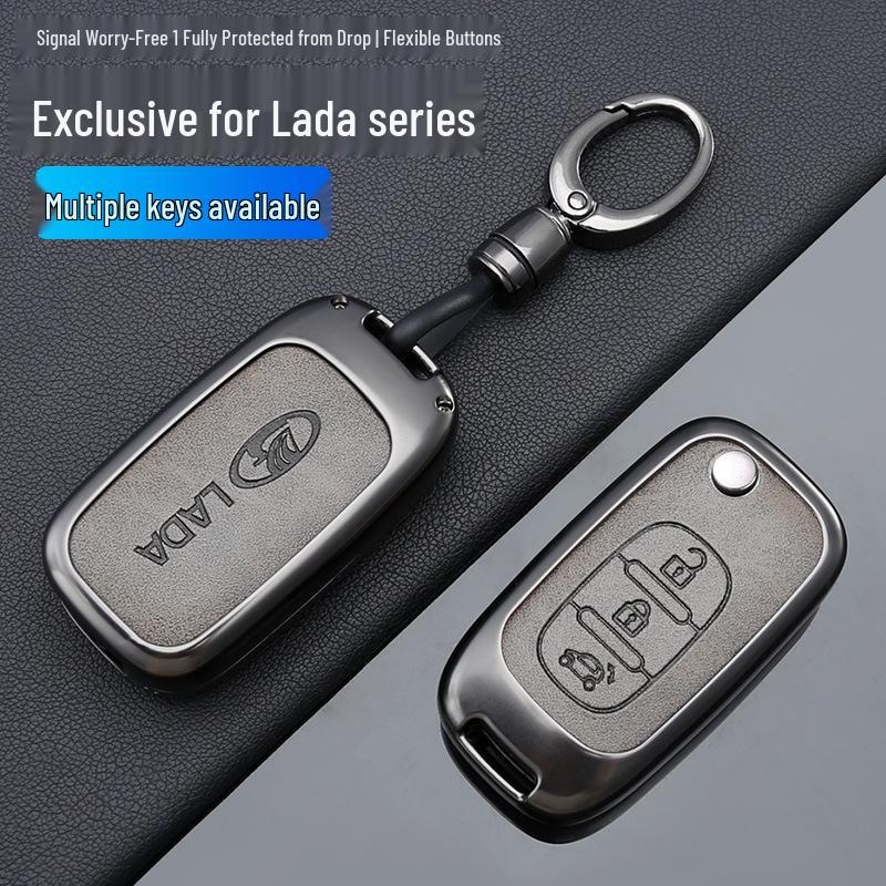 Lada Car Key Metal Protective Case for Granta, Priora, Kalina, Ni