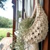 1 Pcs Hand-woven Bohemian Tapestry Net Air Plant Basket for Home Plant Decoration, Holiday Gift