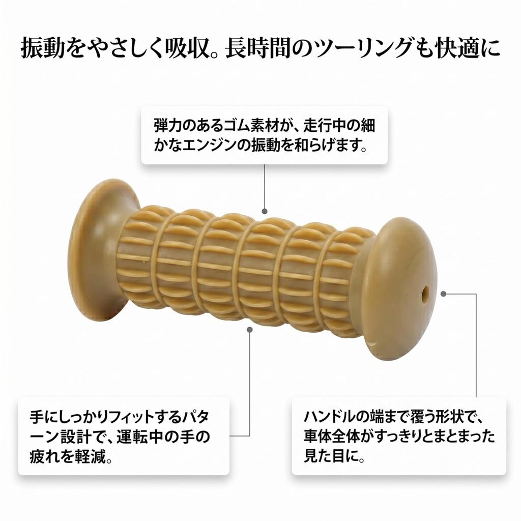Nakira Motorcycle Grip Moped Handle 22.2mm Left and Right Set