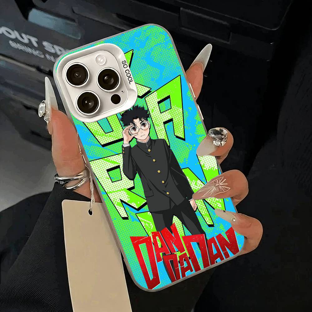 Popular anime-D-Dandadan Phone Case For iPhone 17,16,15,14,13,12,11 Plus,Pro Max,XS,white Silver Phone Case