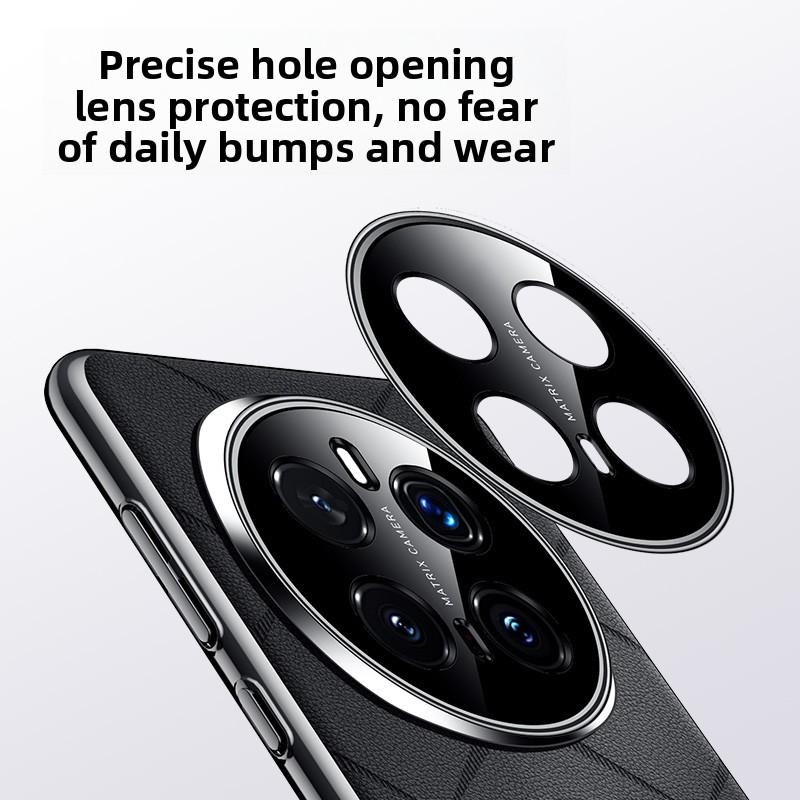 For Honor Magic 8 7 6 Pro Magic8 Case Premium Plain Leather Full-Coverage Lens PC Anti-drop Cover for Magic8 Pro Funda