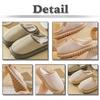 White Fang Warm Cotton Indoor Simple for Men and RS019 Non-Slip One-Size-Fits Slippers, Design, Women, (Pink)