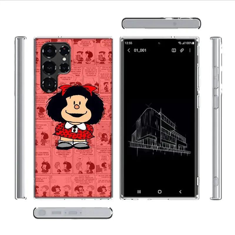 Cartoon Mafalda Cases Phone Case for Samsung Galaxy S26 Ultra S25 Edge S24 S23 FE S21 Plus S20 S22 Cover TPU Capa Shell Shockpro