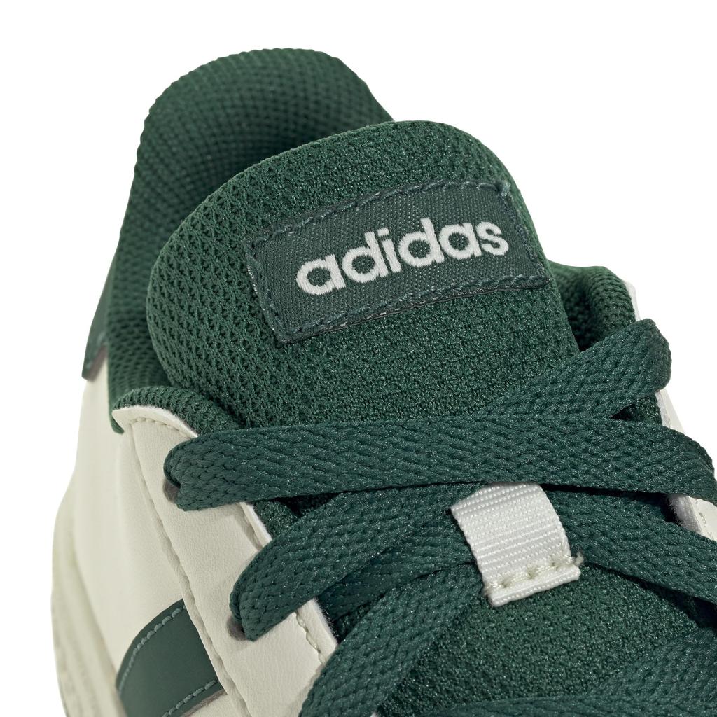 Adidas Grand Court Boys and Sizes Size Kids' 2.0 Sneakers, Unisex, Girls, 17-25.5cm, LKK25, Off-White/College Green/Core Black, 21.5cm (JQ0704)