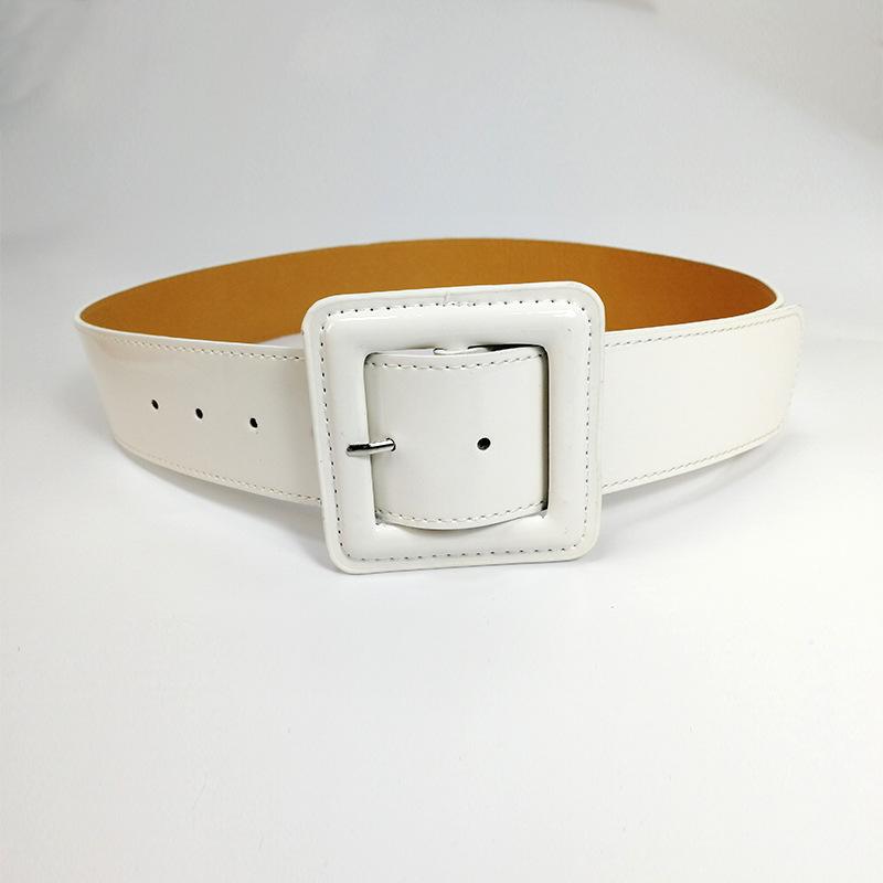 

Четыре сезона в наличии новый ремень женский кожаный модный универсальный джинсовый ремень украшение с юбкой, костюмом, свитером талии крышка 104*4.8 белый