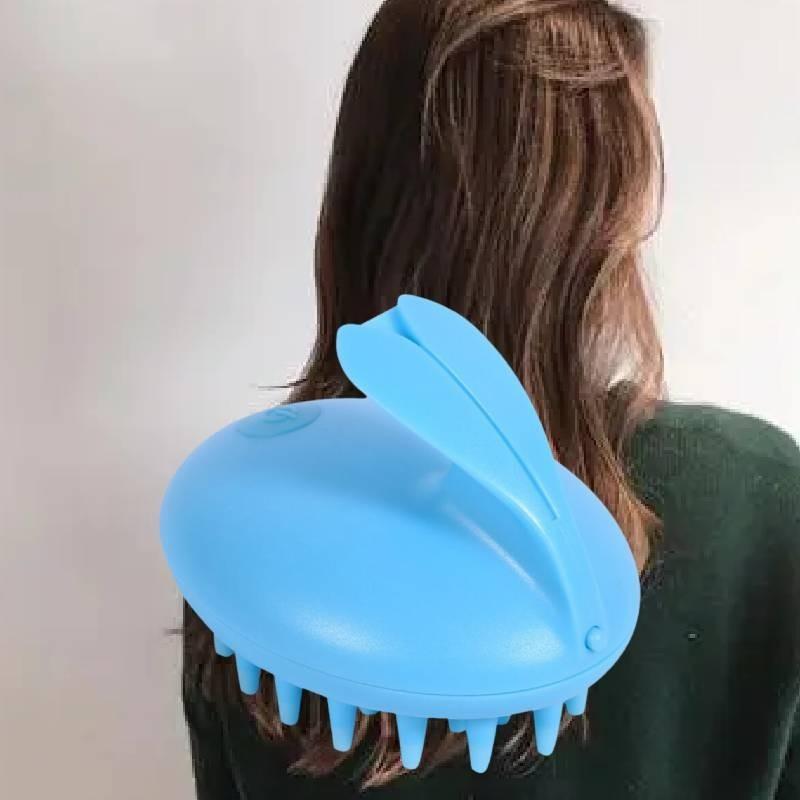 High-quality Plastic Massage Hair Brush With Pp Eva Material For Relaxing Scalp