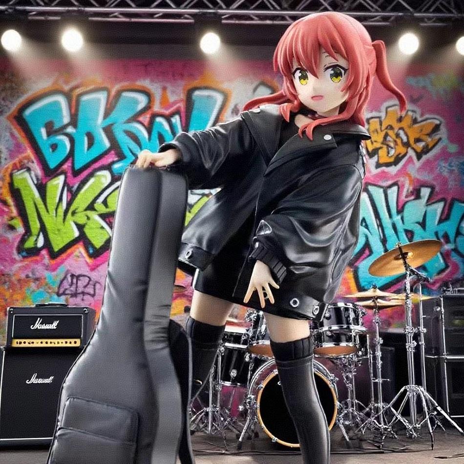 20cm Anime BOCCHI THE ROCK! Figures Gotoh Hitori Action Figure Guitarist Girl Figure Desktop×Decorate Collections Model Doll Toy