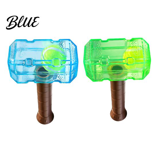 Outdoor Training Toys 2Pcs Squeaky Hammer Dog with Tennis Ball Inside, Interactive Fetch Toys, Inside Toy Rubber Chew for Medium Large Dogs