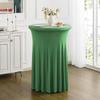 Cocktail Table Covers, Spandex Stretch Round Cocktail Tablecloths Stretch High Top Bar Table Skirt for Wedding Party Banquet