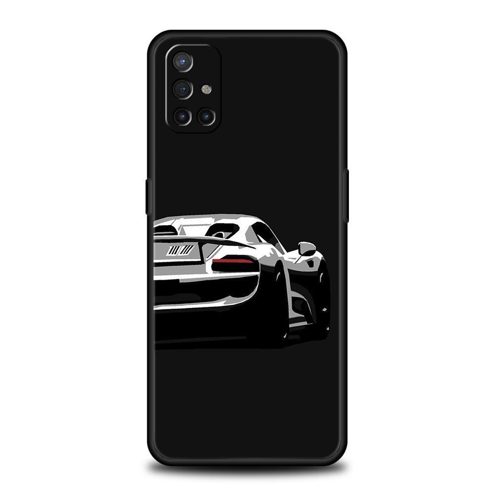 Super Car Sport Phone Case For OnePlus 12 11 10 9 8 7 7T Pro 12R 10R 9RT 9R 8T Nord N100 N200 N10 2T CE 2 5G Soft Black Cover