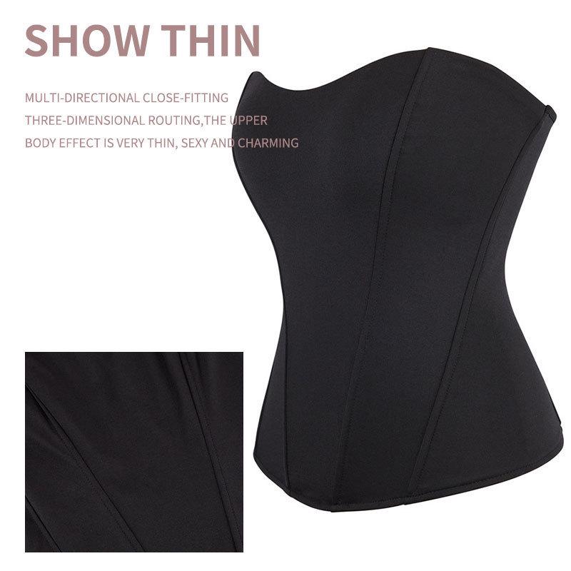 Seamless Zipper Waist Trainer Corset for Shaping & Support