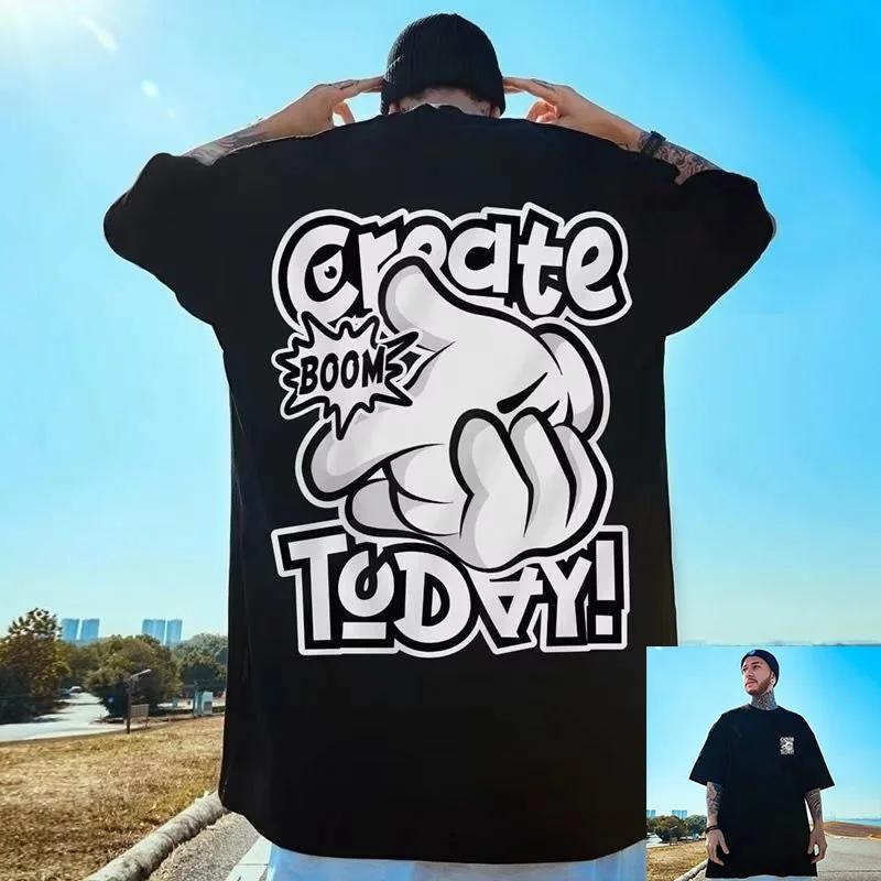 

Повседневная мужская хлопковая футболка Свободные футболки 2023 года Дышащие топы Y2k Одежда в стиле хиппи Уличная одежда Футболка с коротким рукавом в стиле Харадзюку МОДА XXXXXL чёрный