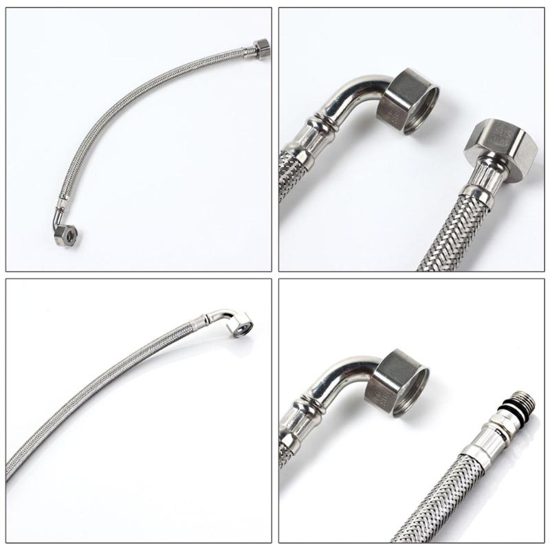 Heavy Dutys Elbow Flexible Pipe 304 Steel Construction 1/2InchBSP Water Connectors For Domestic Plumbing Elbow Pipe