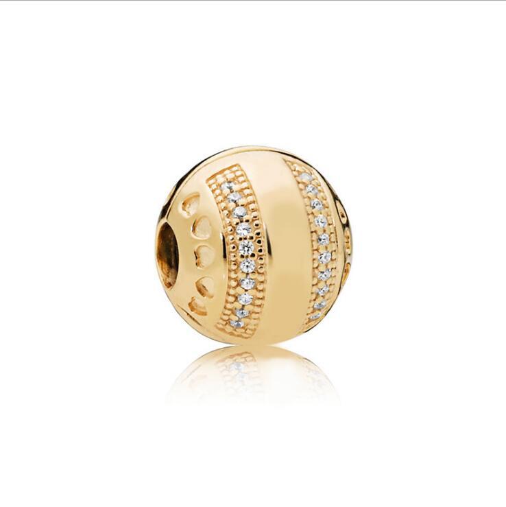 Fashion Fine Jewelry Gold Color Heart Birthday Stone Heart Key Lock Pendant Fit European Bracelet Necklace