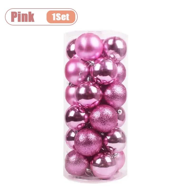 

3cm Multicolor Christmas Tree Baubles Set Hanging Ball Ornaments for Holiday Home Party Indoor Christmas Gift Decoration Kit 3cm