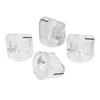 4Pcs Effect Pedal Knob Slot Design Transparent Plastic Easy Control Instrument Accessory