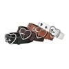 Elegant Pu Leather Women's Belt Unique Heart Design Fashionable And Trendy 106cm